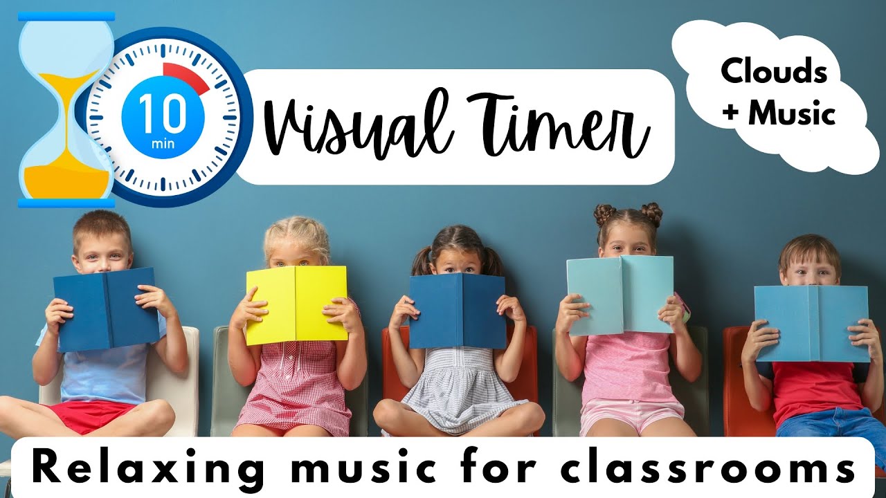10 Minute Visual Quiet Time (Cloudy Sky)  / Relaxing Countdown Timer for Classrooms