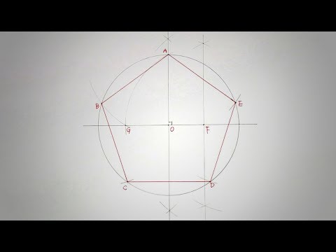 Video: How To Build A Pentagon From A Circle