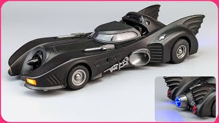 Satisfying with unboxing miniature Batmobile 1:24 scale diecast model car