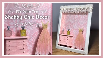 DIY Dollar Tree 3D Shabby Chic Shadow Box Room Decor - Wall Or Table Top Decor - Room Decor