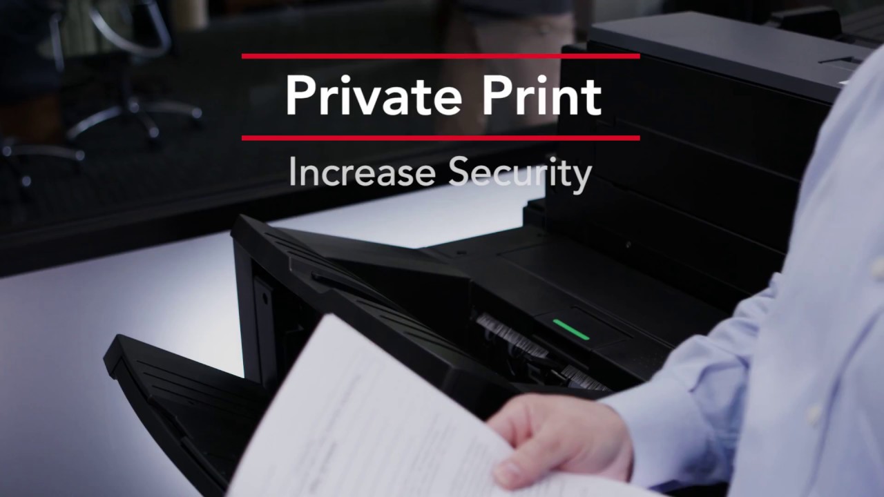 Toshiba MFP Howto Private Print YouTube