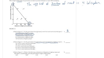 Production Possibility Boundary - Practice Multiple Choice