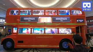 3D 180 VR 4K London Transport Double Decker Bus in Londoner Hotel Macau
