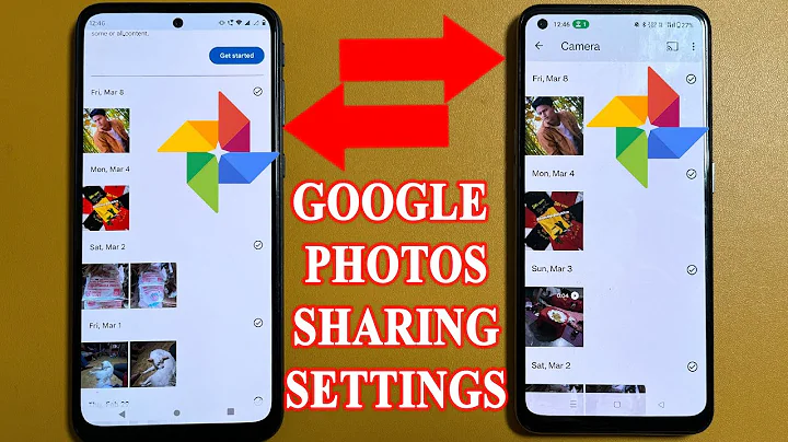 How to share google photos with another phone