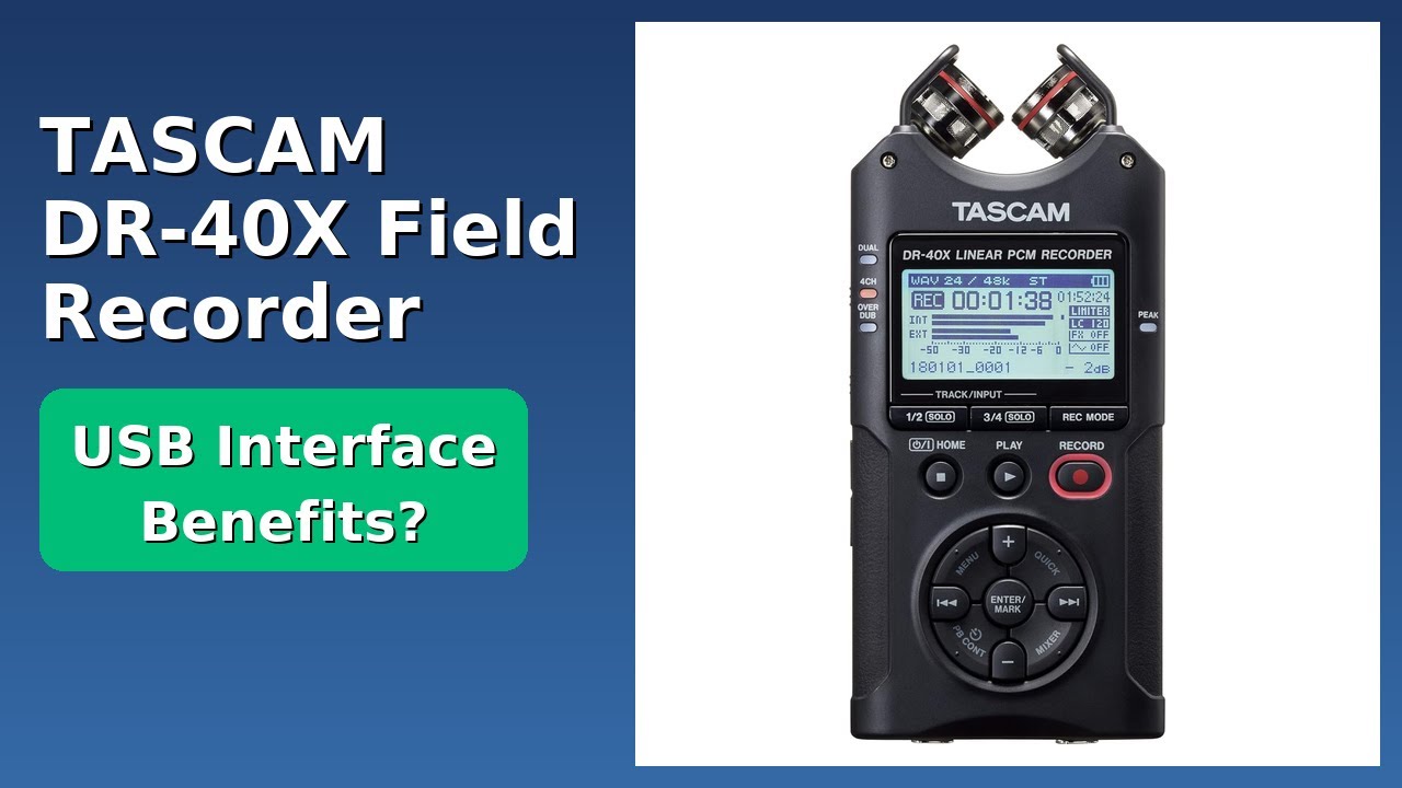 REVIEW (2025): TASCAM DR-40X Field Recorder. Features.