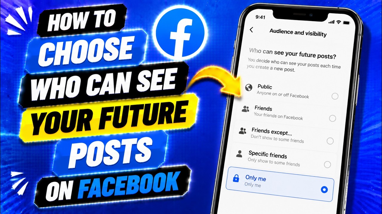 How to Choose Who Can See Your Future Posts on Facebook - YouTube