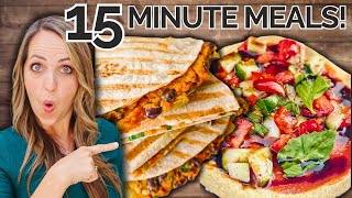 Healthy Vegan Recipes I Make in 15 Minutes or Less!