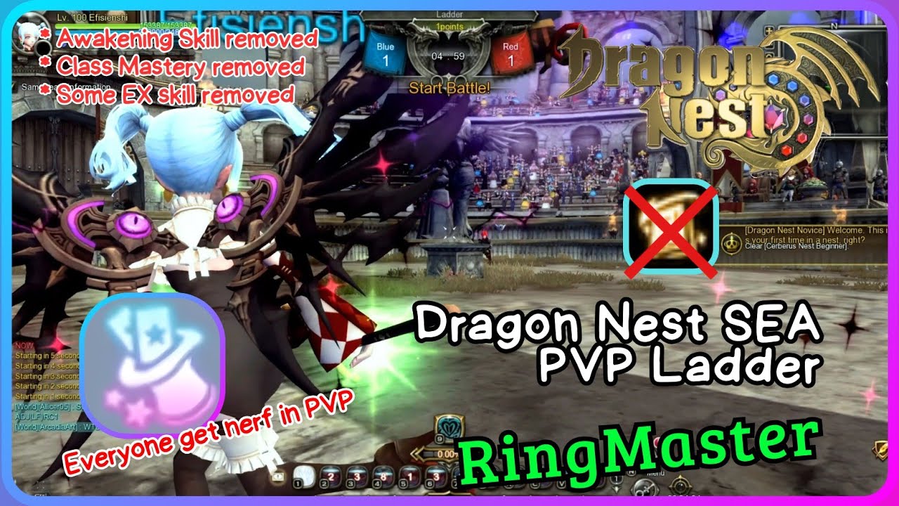 🤹🏻 Давайте попробуем новую игру: Арта [Мастер Кольца] в PvP-рейтинге Dragon Nest SEA! 