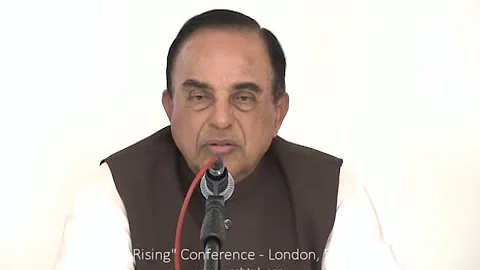Dr Subramanian Swamy talking about Dharma Rising i...