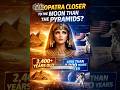 Cleopatra lived closer to the MOON LANDING than she did the PYRAMIDS #history #space #pyramids
