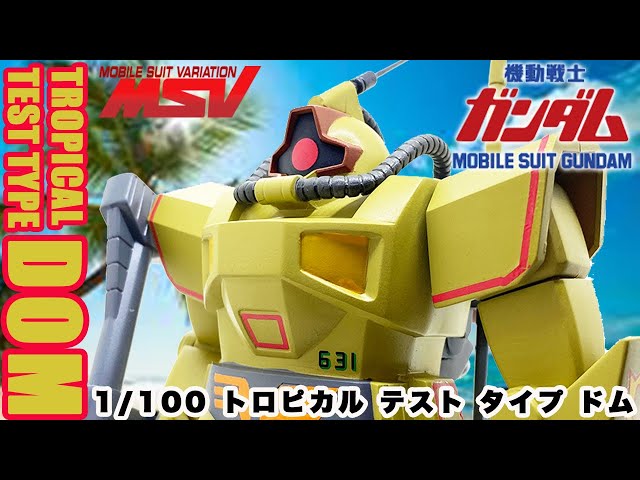 【ガチレア】旧キット1/144 ドム　トロピカルテストタイプ　ガンダムMSV YMS-09 ドム トロピカルテストタイプ（局地戦闘型ドム） 【1/144