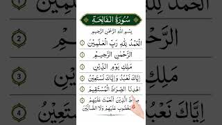 Surah Al-Fatiha Full Quran Recitation | Beautiful Arabic Text | Islamic Shorts #recitation