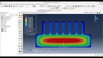 Abaqus Tutorial Videos - 2D Steady State Thermal Analysis of Fin in Abaqus