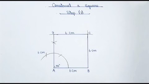 How To Construct Square By The Compass|| (Step: 1)By The master maths|||