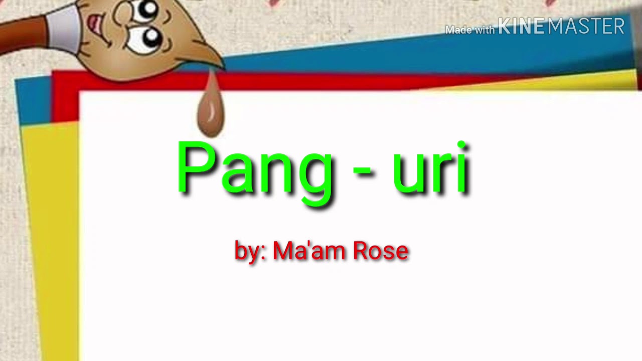 Awit ng Pang uri   Mother Tongue at Filipino