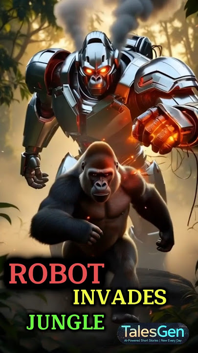 Gorilla vs Robot: The Jungle’s Final Stand | TalesGen #AIshorts