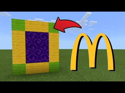 How To Make a Portal to the McDonald Dimension in MCPE (Minecraft PE)