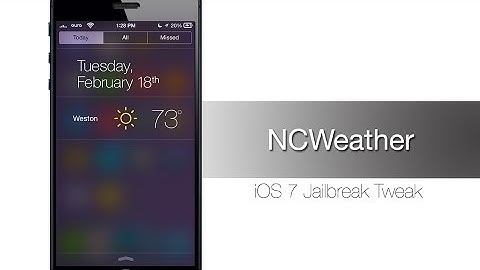 NCWeather: A Beautiful Weather widget for iOS 7 Notification Center - iPhone Hacks