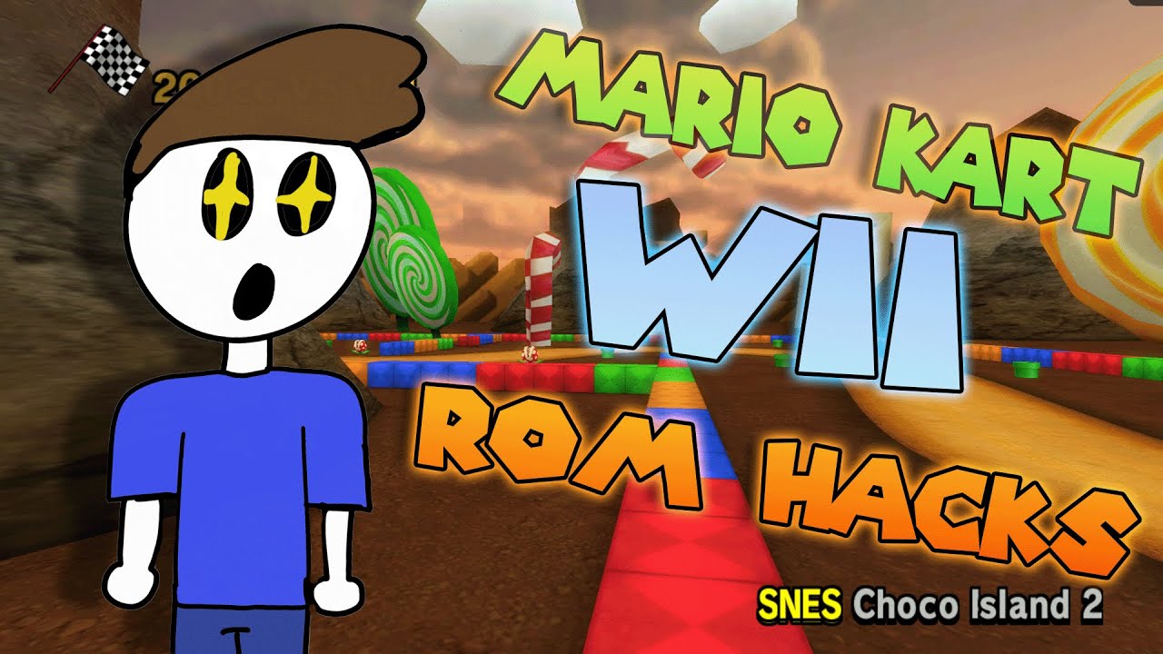 Playing Mario Kart Wii... BUT WITH ROM HACKS!!!!