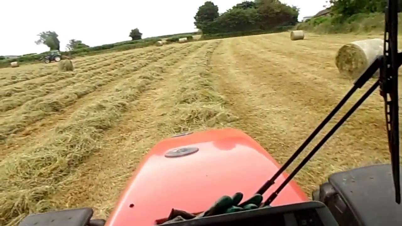 Same Silver 100.4 + Kuhn FB2121 round baler