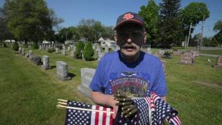 Flag Placement at St. Peter's Cemetery, Rome, NY - May 23, 2016