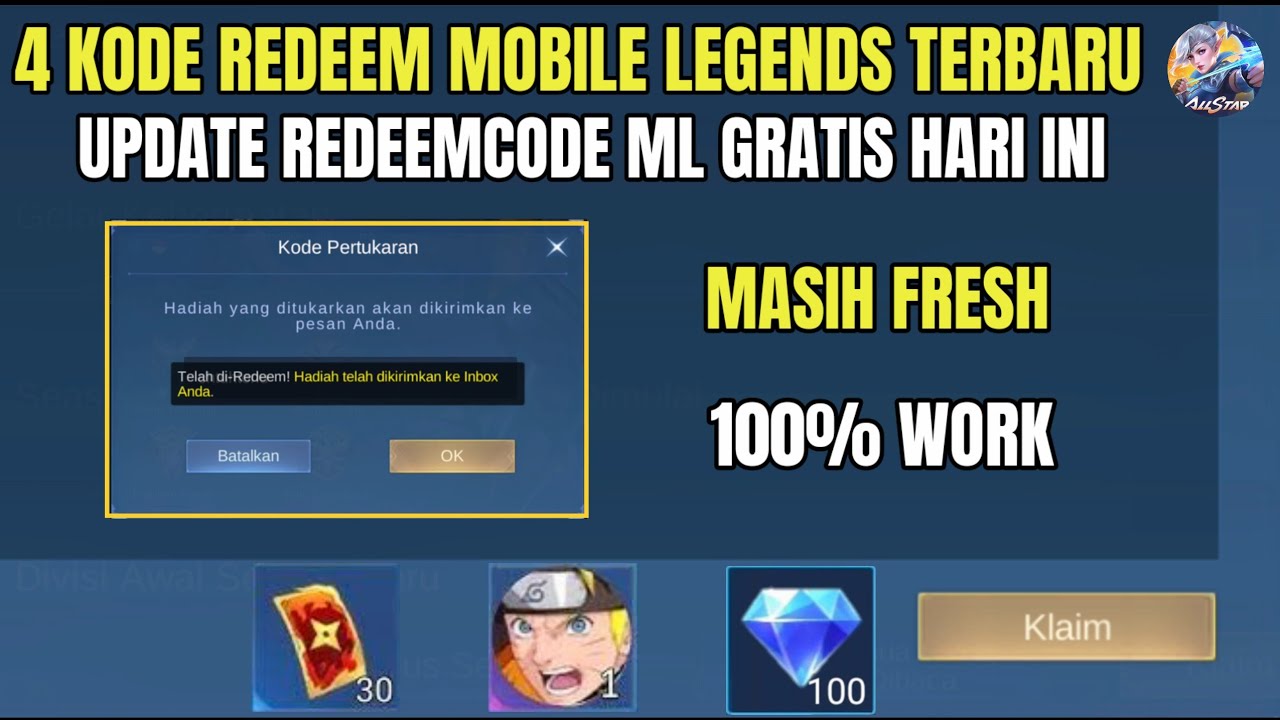 BURUAN! 4 KODE REDEEM ML TERBARU KODE REDEEM MOBILE LEGENDS HARI INI ...