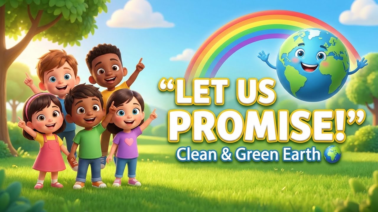 LET US PROMISE 🌍 | Clean & Green Earth Song for Kids | Environmental Rhyme | Rhyme Time US