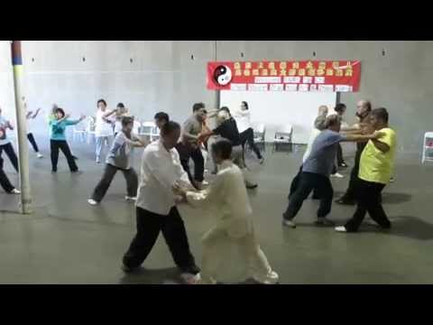 Yang Tai Chi Duan Wei Form with students of Grand master Zhao You Bin