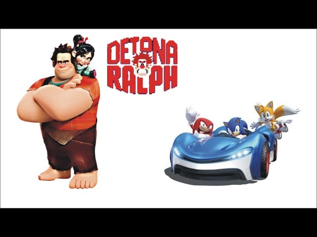 Sonic Racing Ralph Destrua As Corridas Ralph Sonic Vanellope Von Schweetz Rei Candy