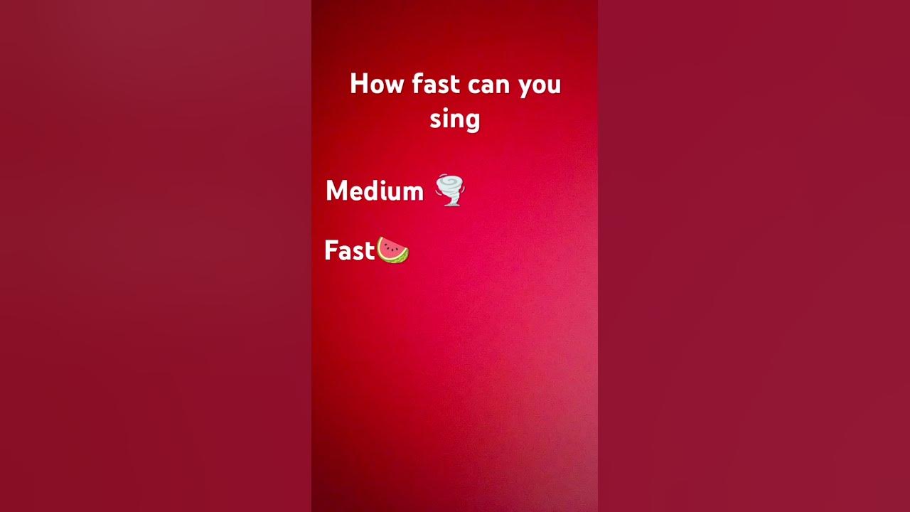 #song #fast #médium