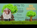 How to make a SHEEP from Polymer Clay- Easy- Beginner Tutorial