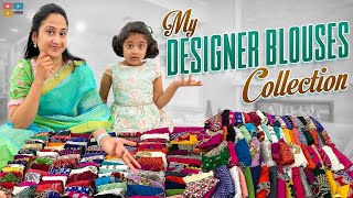 My latest designer blouses collection||Nandu’s world ||Telugu vlog|| screenshot 3