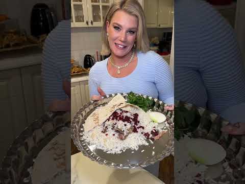 كلي خانم برامون زيربرنجي چلوگوشت به سبك لري درست كرده 