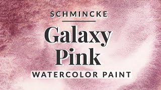 Galaxy Pink - Schmincke Super Granulating Watercolor Paint Swatching PBr33 / PV16