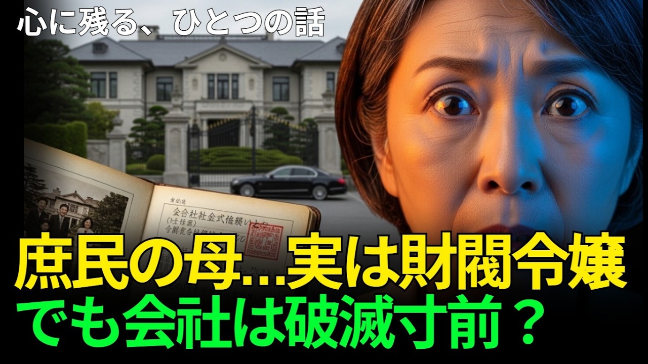 【衝撃の反転】庶民の母が財閥令嬢だった？家族を捨てて逃げた56歳が突然、企業後継者に指名されて起きた衝撃の展開 #感動実話 #涙腺崩壊 #人生ドラマ