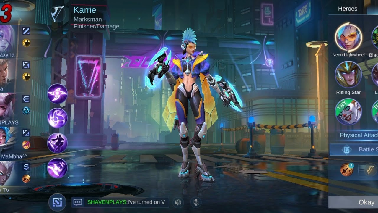 Karrie "Neon Lightwheel" Savage Gameplay | Mobile Legends Bang Bang