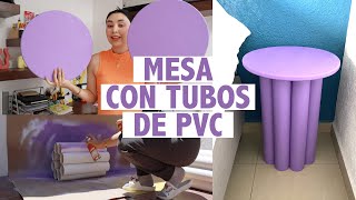 MESA CON TUBOS DE PVC - Crea tus propios muebles y decoraciones (Tutorial)