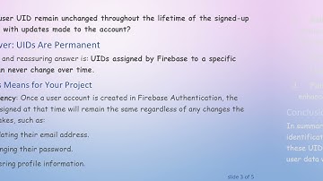 Does the Firebase Auth User UID Remain Constant Through User Lifecycle?