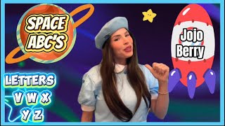 🪐Space ABC’s 💫 letters v w x y & z 🌏 fun educational english and ASL learning with JojoBerry