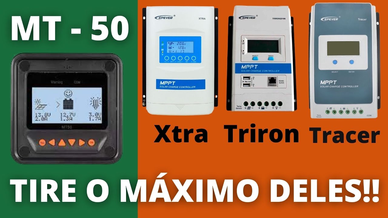 Como configurar o MT-50 Xtra - Triron - Tracer - Energia Solar Off Grid