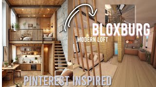Transforming a Pinterest Pic into a Bloxburg Modern Loft (Part 2!)