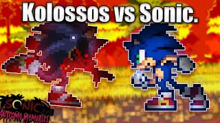 Kolossos Vs Modern Sonic Short Fight Sprite Animation
