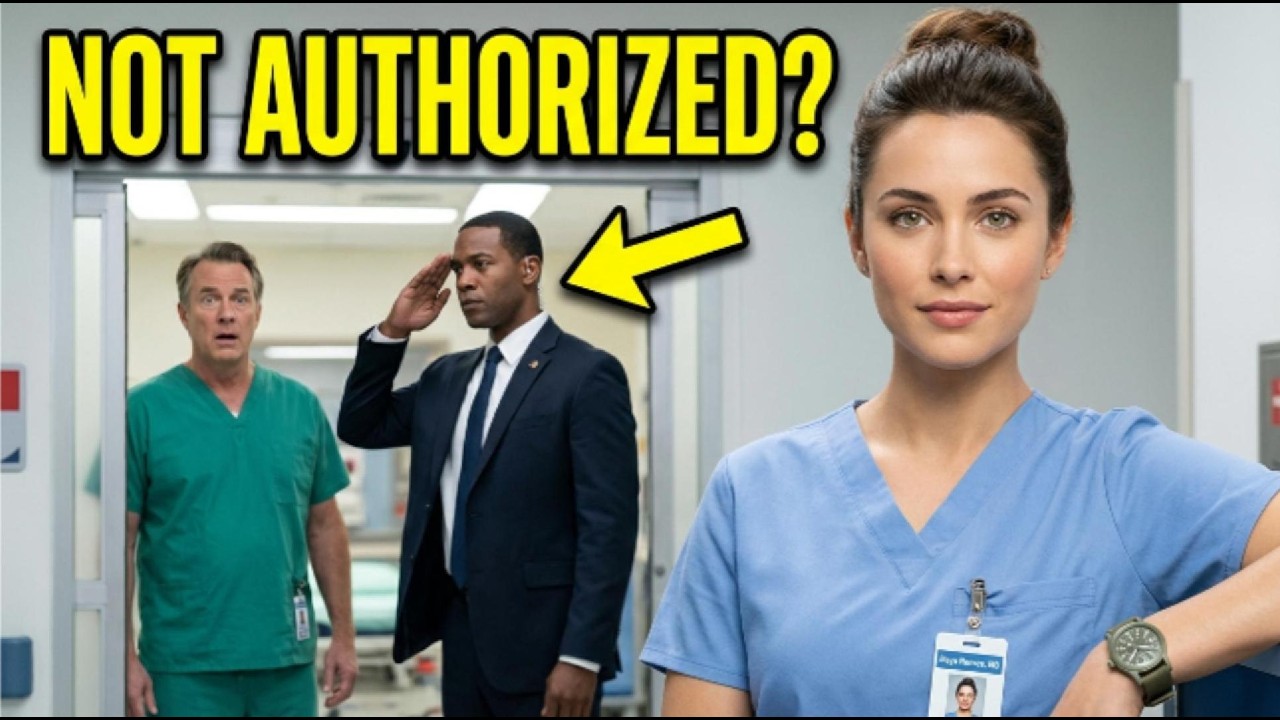 “Not Authorized,” the Chief Surgeon Growled — Then the President’s Escort Saluted *Her