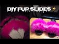 DIY MULTI COLOR FUR SLIDES CHEAP |UNDER 20 DOLLARS|