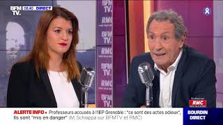 Marlène Schiappa face à Jean-Jacques Bourdin en direct