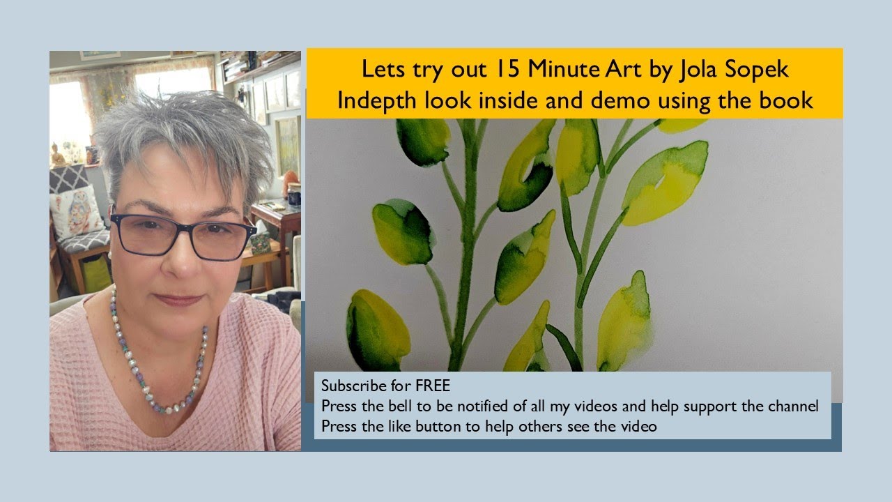 Trying out 15 Minute Art by Jola Sopek - indepth look and demo of the book
