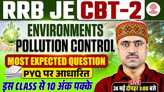 RRB JE CBT-2 Environment & Pollution Control | Most Expected Questions 🔥 | PYQ Based Class | MD Tech
