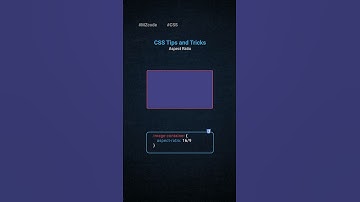 Amazing CSS Tips and Tricks: aspect-ratio  Property #css #coding #shorts #webdesign #cssshorts