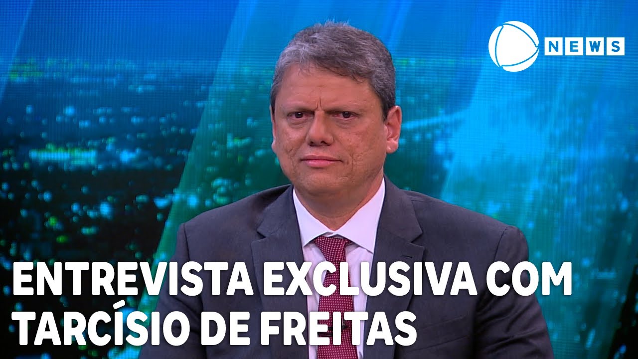 Governador de São Paulo, Tarcísio de Freitas concede entrevista exclusiva para a Record News