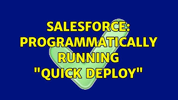 Salesforce: Programmatically running "Quick Deploy"